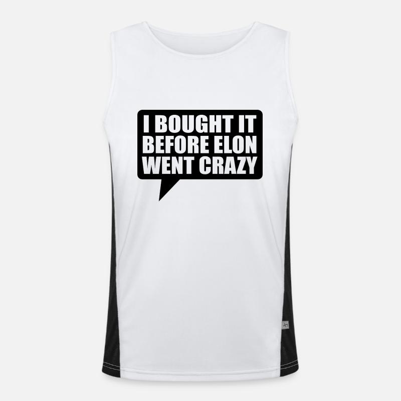 I bought it before Elon went crazy Funktionelles Kontrast-Tank Top für Männer 