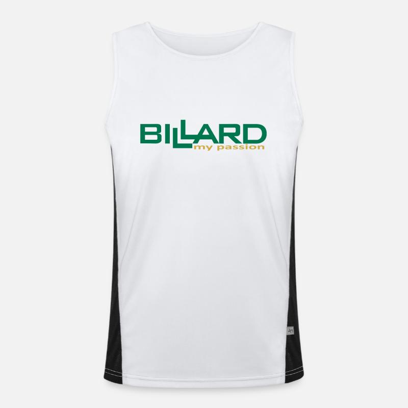 Billard Design my passion, Poolbillard Funktionelles Kontrast-Tank Top für Männer 