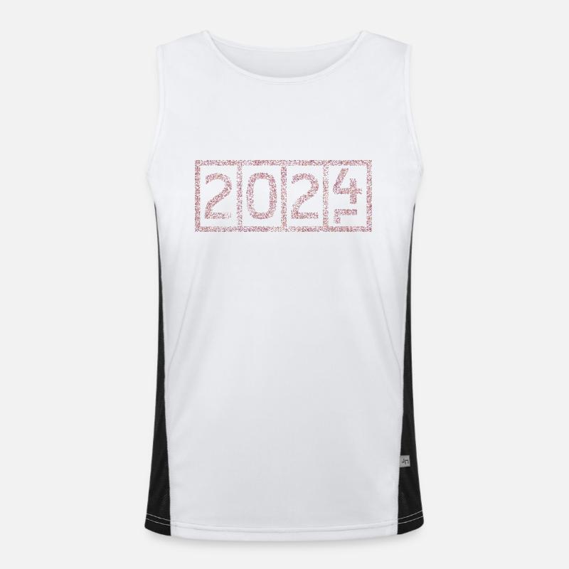 Digital New Year Shift Men's Functional Contrast Tank Top 
