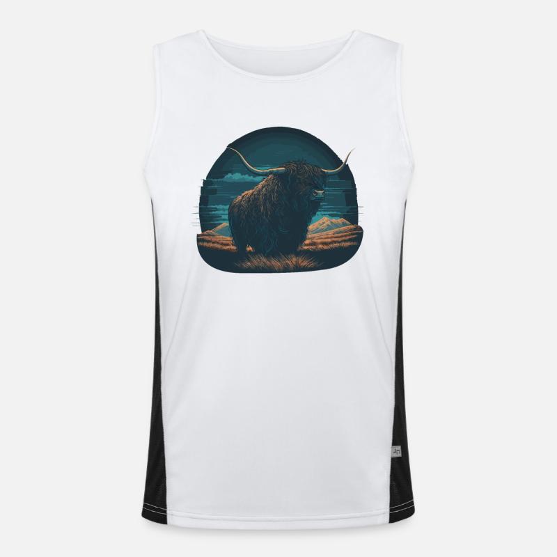 Hairy Yak Men's Functional Contrast Tank Top 