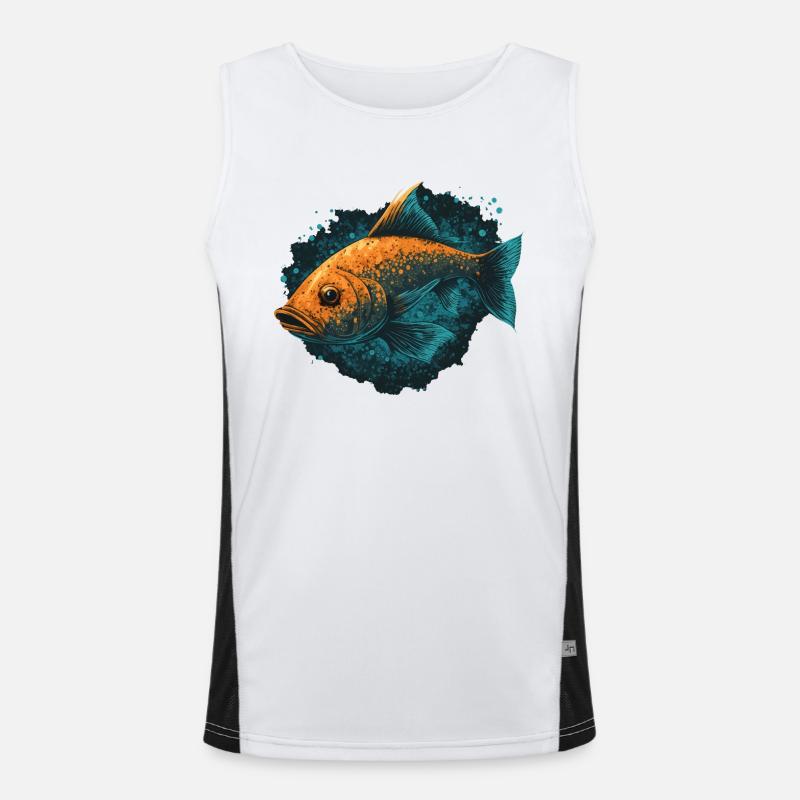 Tête de poisson Débardeur respirant contrasté Homme 