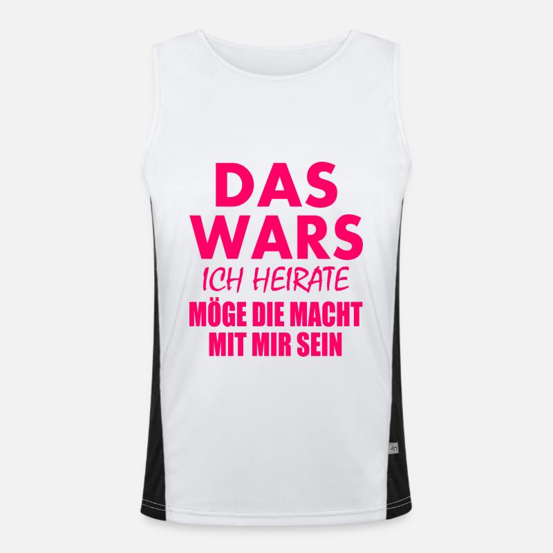Das wars ich heirate Funktionelles Kontrast-Tank Top für Männer 