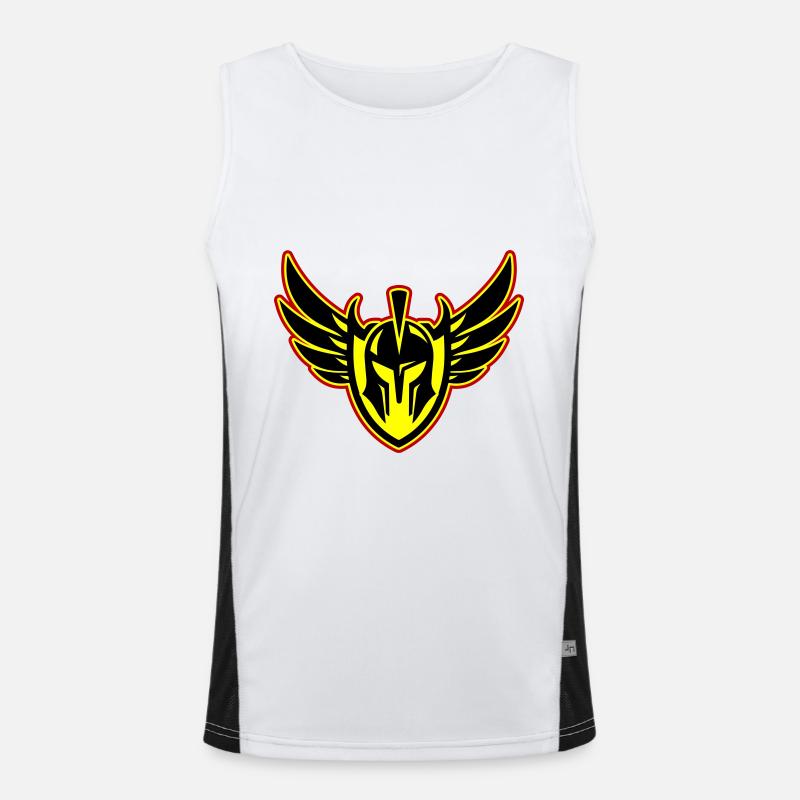 Spartaner Krieger Helm Funktionelles Kontrast-Tank Top für Männer 