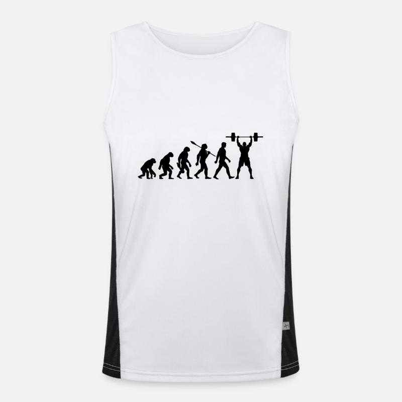 Evolution - Gewichtheben - Kraftsport Funktionelles Kontrast-Tank Top für Männer 