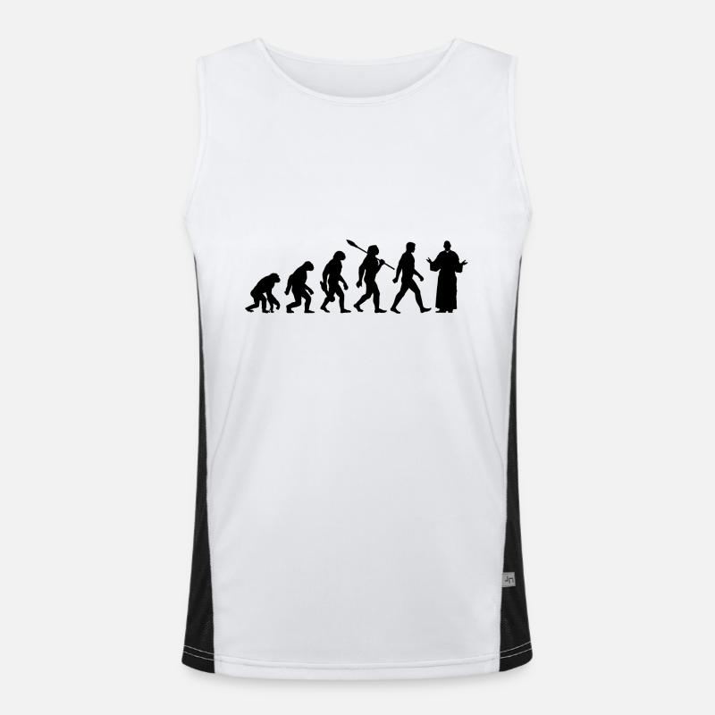 Evolution - Pasteurs - Église - Religion Débardeur respirant contrasté Homme 