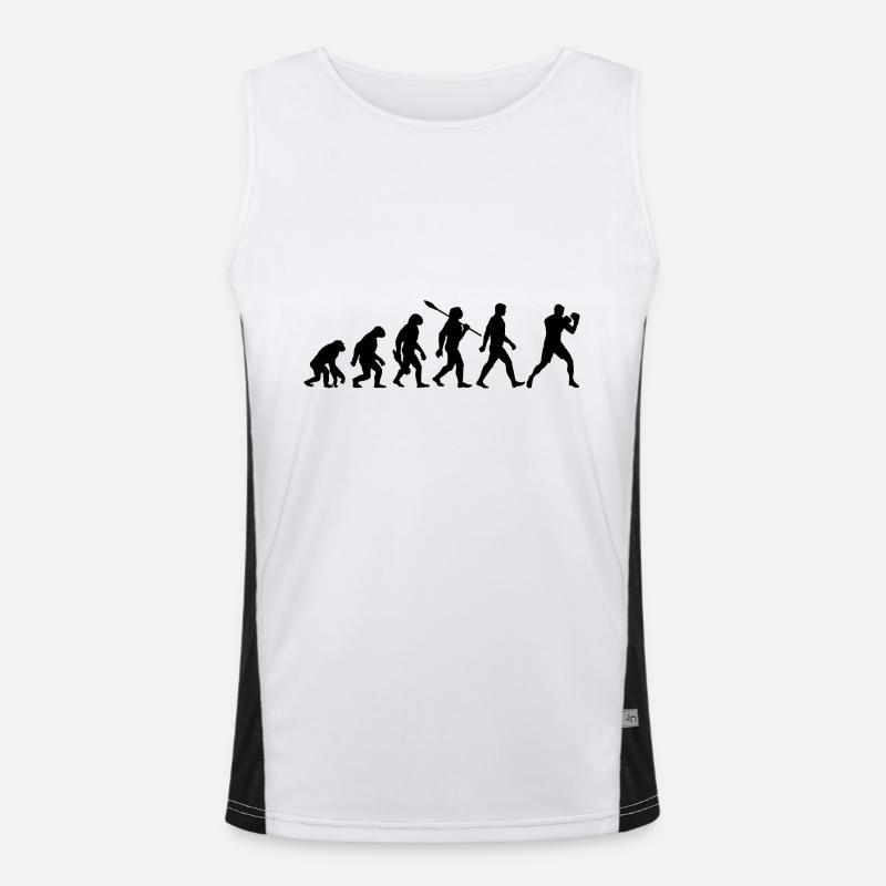 Evolution - Boxen, Kampfsport, Boxtraining Funktionelles Kontrast-Tank Top für Männer 