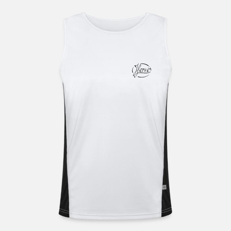Hervé Funktionelles Kontrast-Tank Top für Männer 
