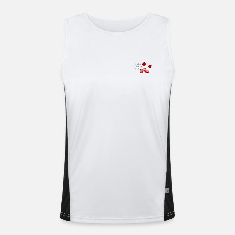 alea iacta est The die is cast Men's Functional Contrast Tank Top 
