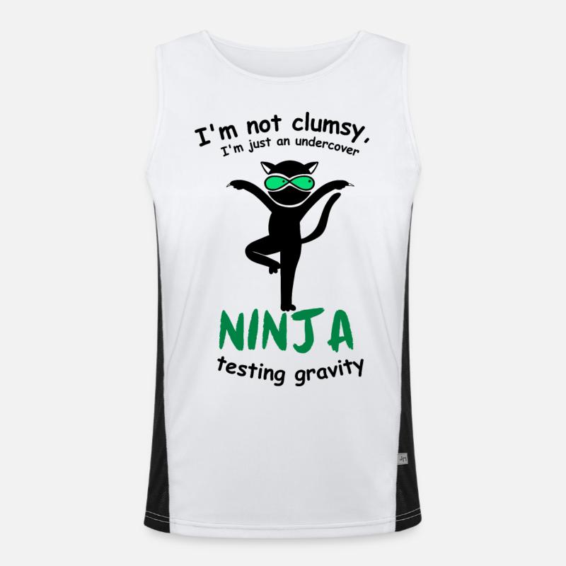 I'm not clumsy, I'm just an undercover ninja Men's Functional Contrast Tank Top 