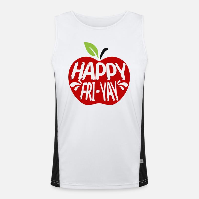 Humor Friday Lehrer-Wochenende Funktionelles Kontrast-Tank Top für Männer 