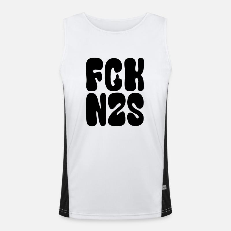 FCK NZS - Contre la droite - Plus jamais ça c’est maintenant Débardeur respirant contrasté Homme 