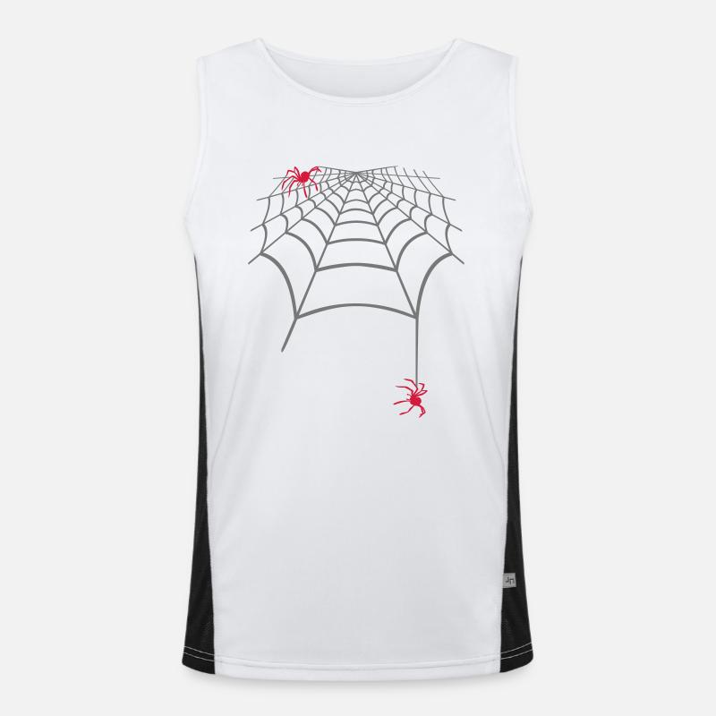 masterfitness_spinne Funktionelles Kontrast-Tank Top für Männer 