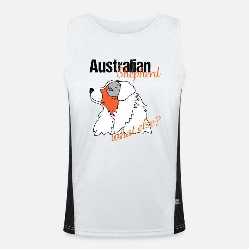 Aussie Shepherd Australian Shepherd What else? Men's Functional Contrast Tank Top 