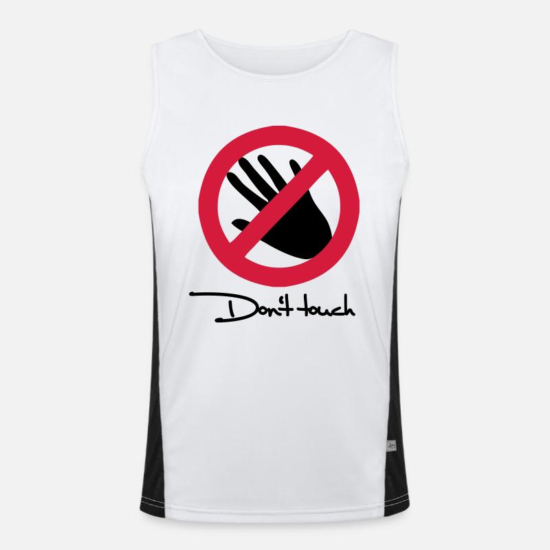 Don't touch Men's Functional Contrast Tank Top 