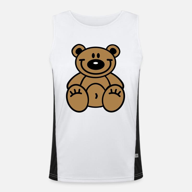 Teddy Funktionelles Kontrast-Tank Top für Männer 
