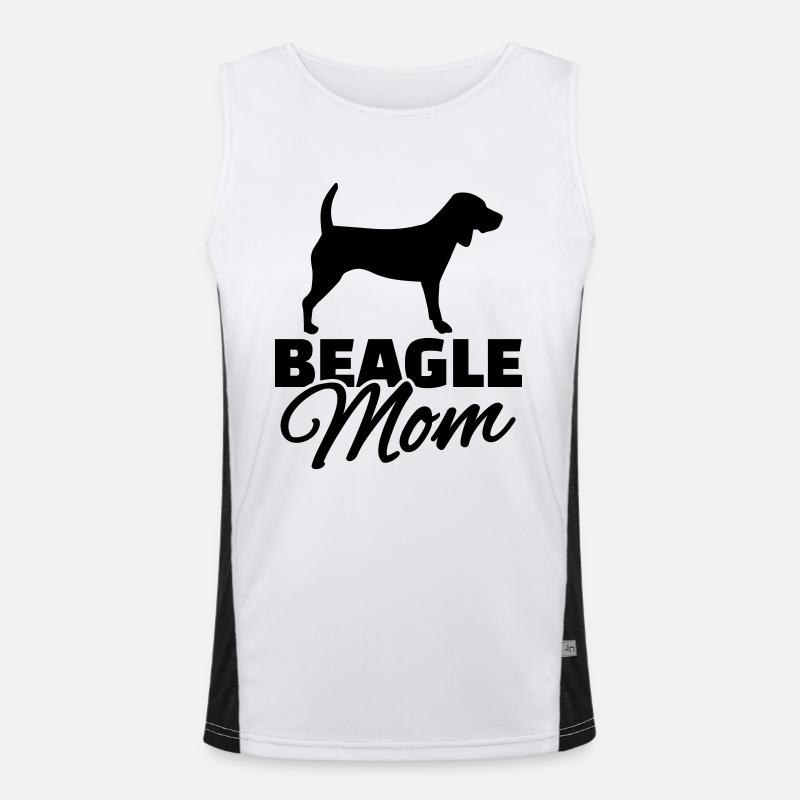 Beagle Funktionelles Kontrast-Tank Top für Männer 