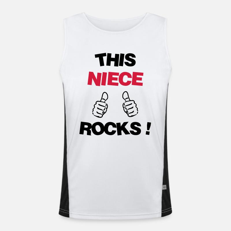 Nichte / Neffe / Onkel / Tante Funktionelles Kontrast-Tank Top für Männer 