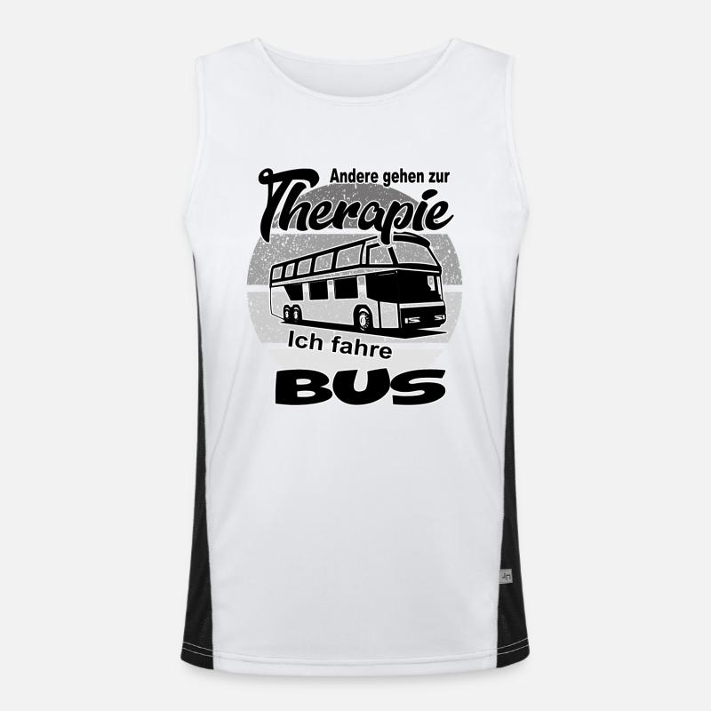 Busfahrer Omnibusfahrer Funktionelles Kontrast-Tank Top für Männer 