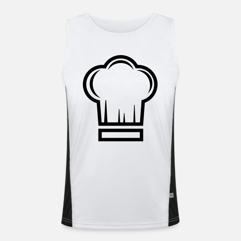 Chef's hat cook Men's Functional Contrast Tank Top 