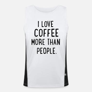 Caffè Canotta sportiva da uomo in contrasto cromatico 