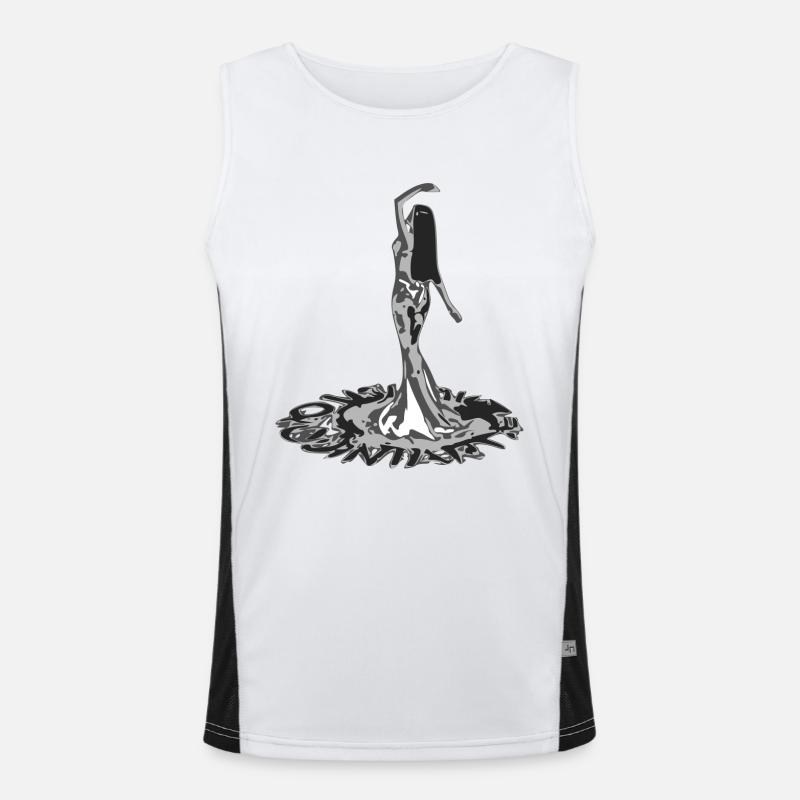 Belly dancer Men's Functional Contrast Tank Top 