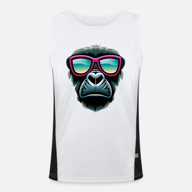 cool gorilla Men's Functional Contrast Tank Top 