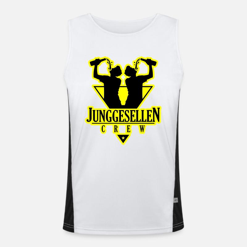 Bachelor Crew Jga Drinking Men's Functional Contrast Tank Top 