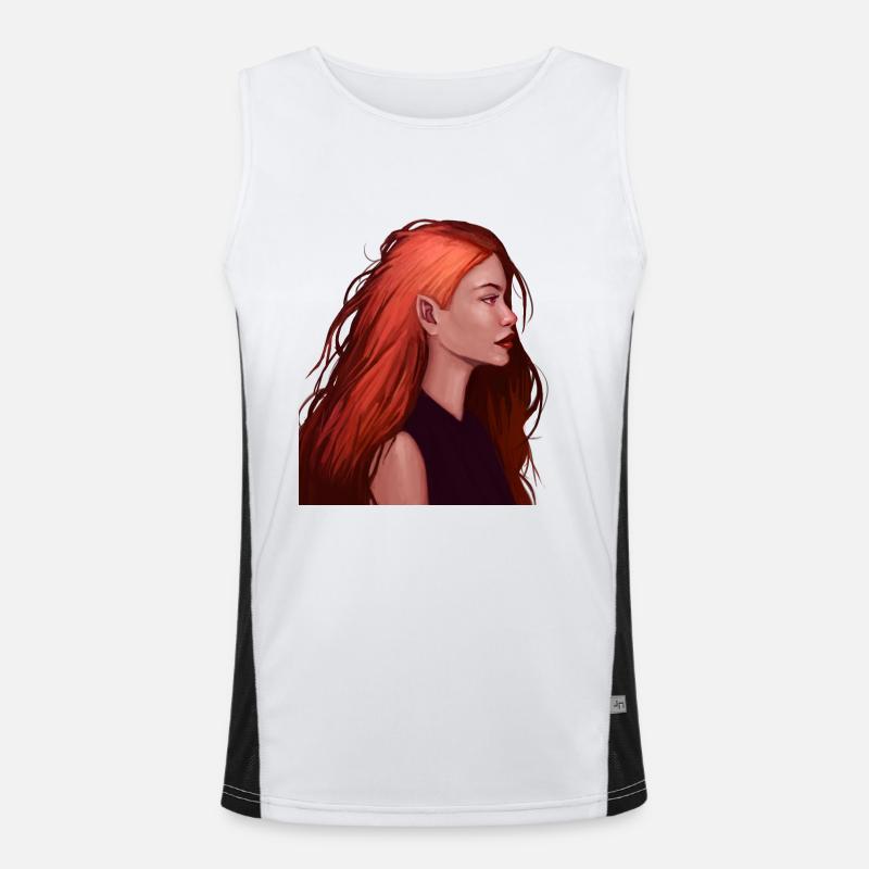 Red elf Funktionelles Kontrast-Tank Top für Männer 