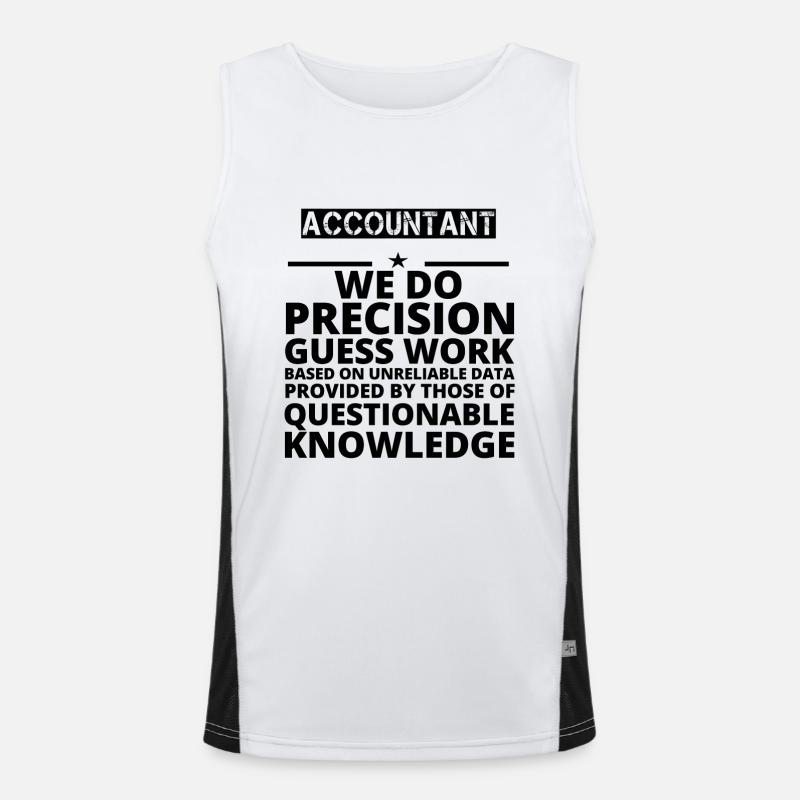 poison problème précision travail COMPTABLE Débardeur respirant contrasté Homme 