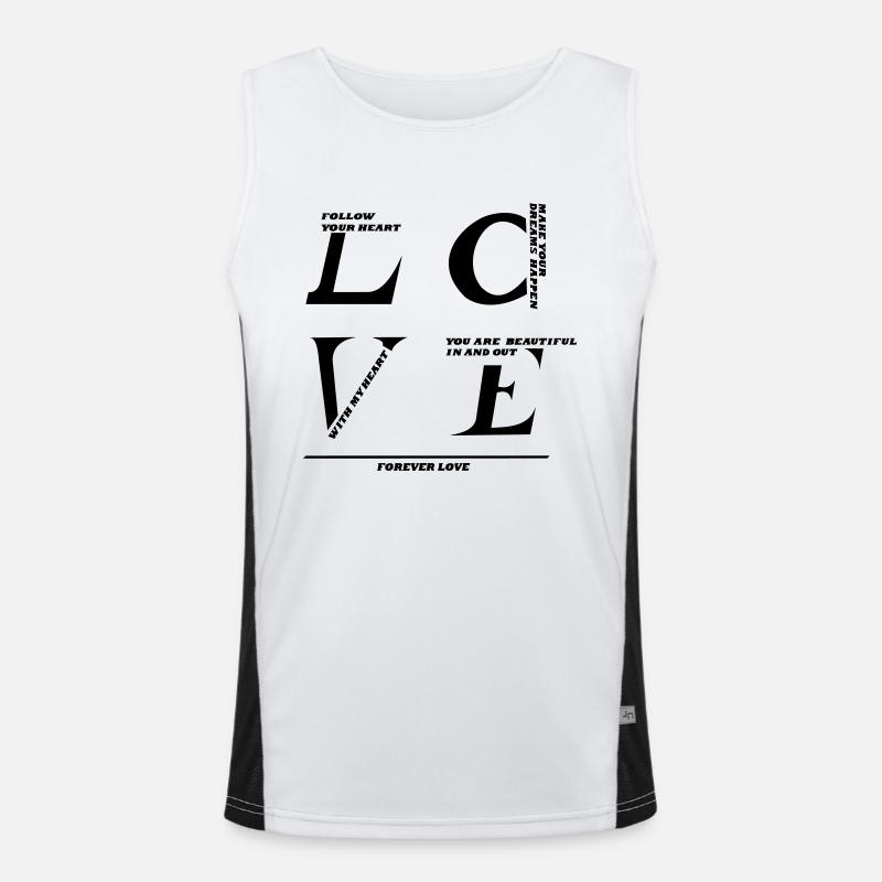 LOVE - yourself Men's Functional Contrast Tank Top 