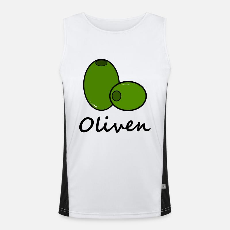 olives Débardeur respirant contrasté Homme 
