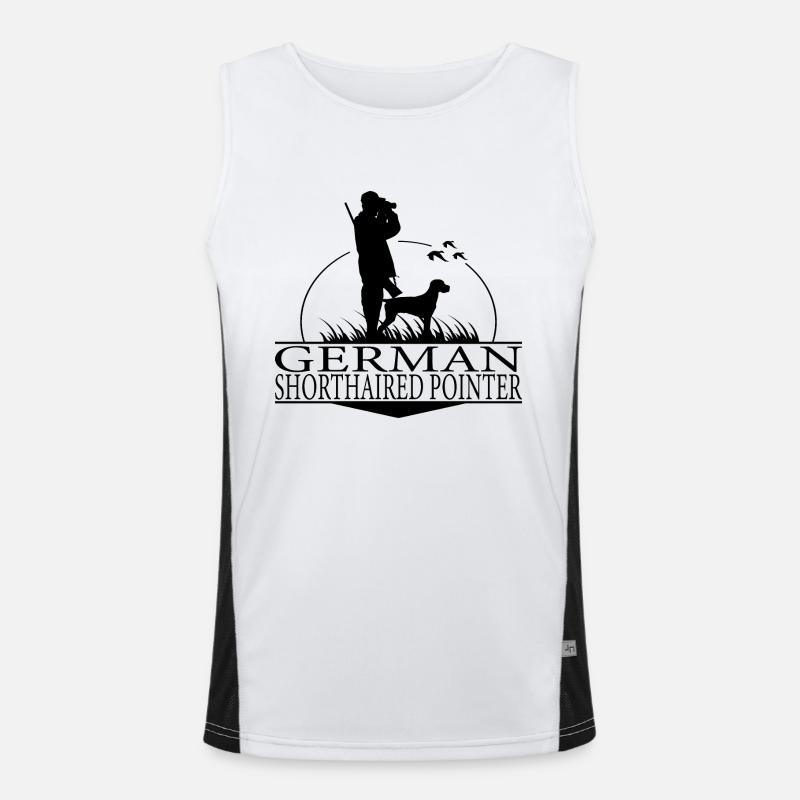GERMAN SHORTHAIRED POINTER Jagdhunde Jagd Wilsigns Funktionelles Kontrast-Tank Top für Männer 