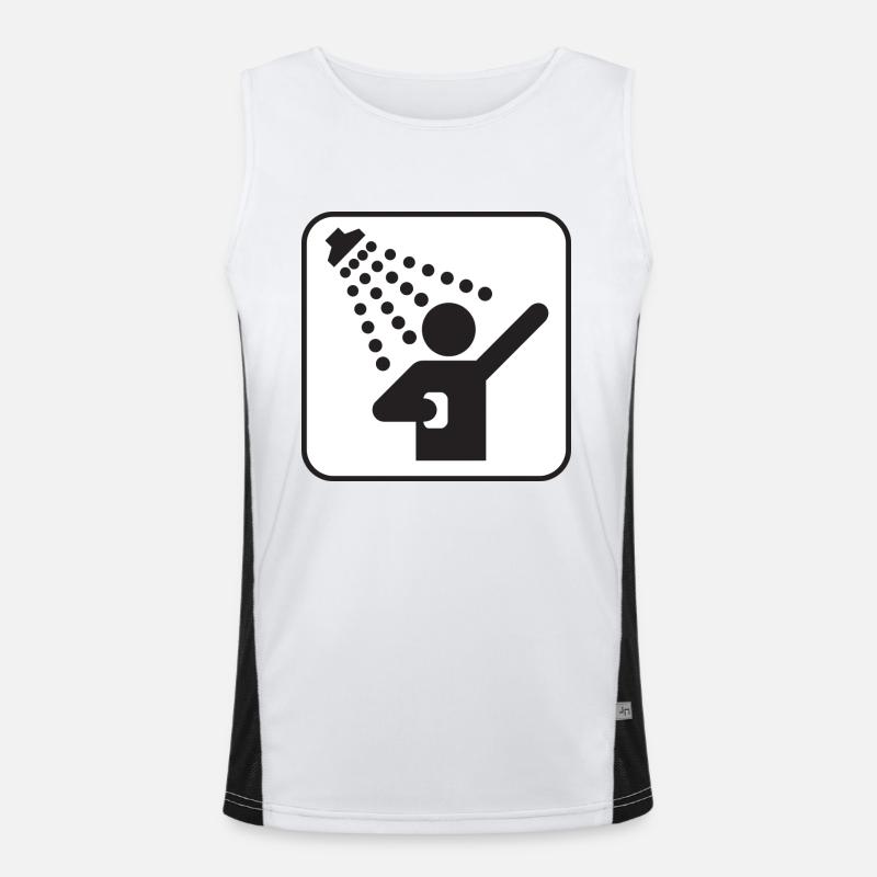 Duschen Funktionelles Kontrast-Tank Top für Männer 