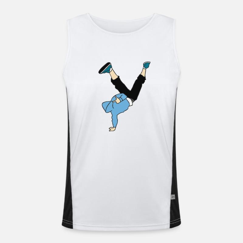 Breakdancer / Hip Hop Men's Functional Contrast Tank Top 