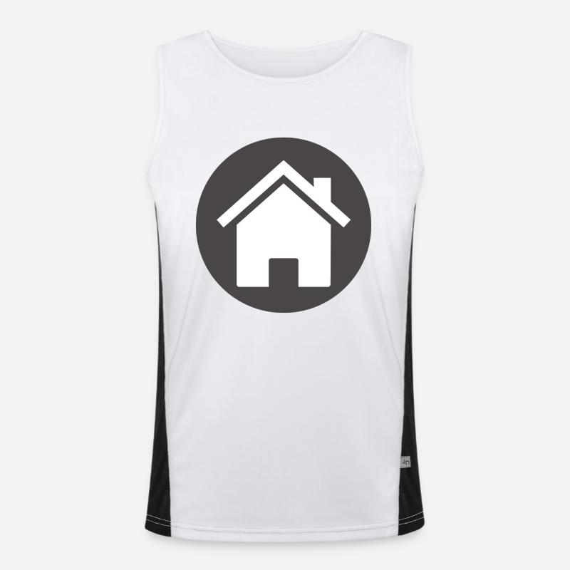 building house homes architecture house building206 Men's Functional Contrast Tank Top 