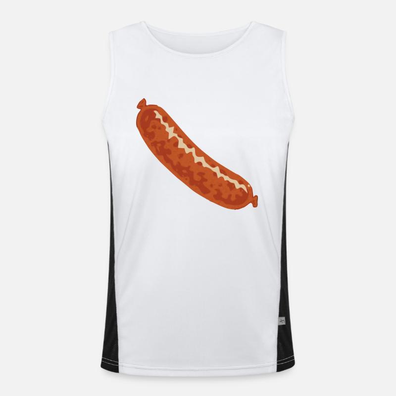 Wurst Funktionelles Kontrast-Tank Top für Männer 