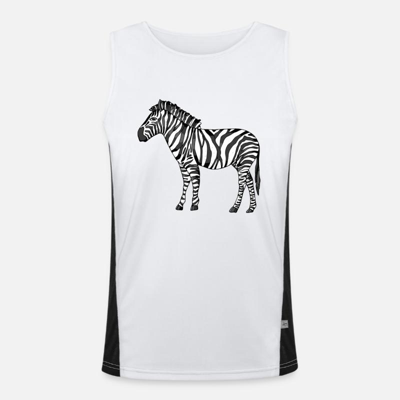 zebra Men's Functional Contrast Tank Top 