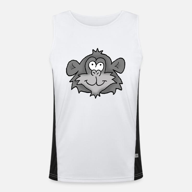 Chimpanzee 2 Men's Functional Contrast Tank Top 