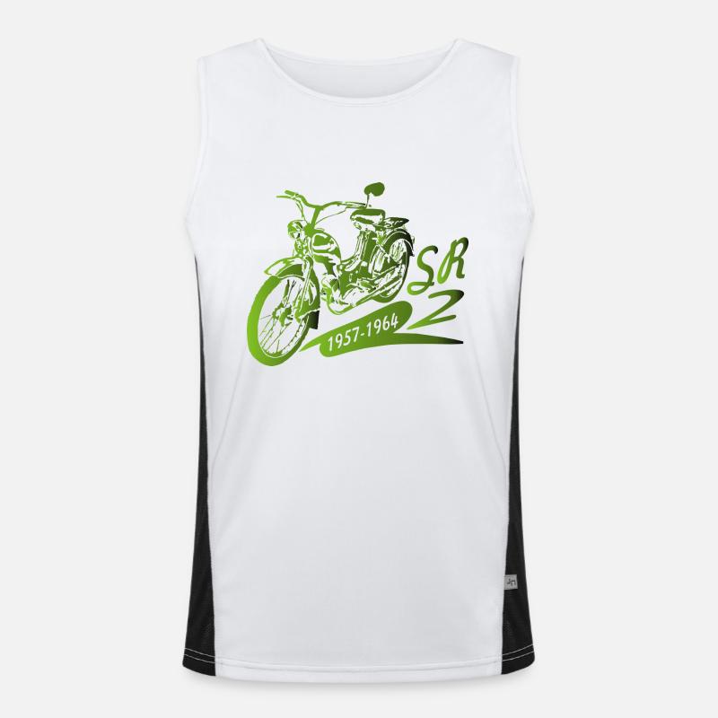 SR2 Simson schräg Funktionelles Kontrast-Tank Top für Männer 