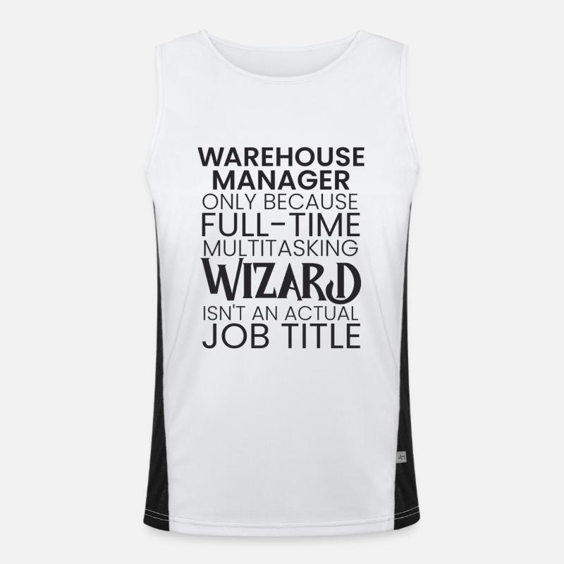 Warehouse Manager multitasking Wizard Funktionelles Kontrast-Tank Top für Männer 