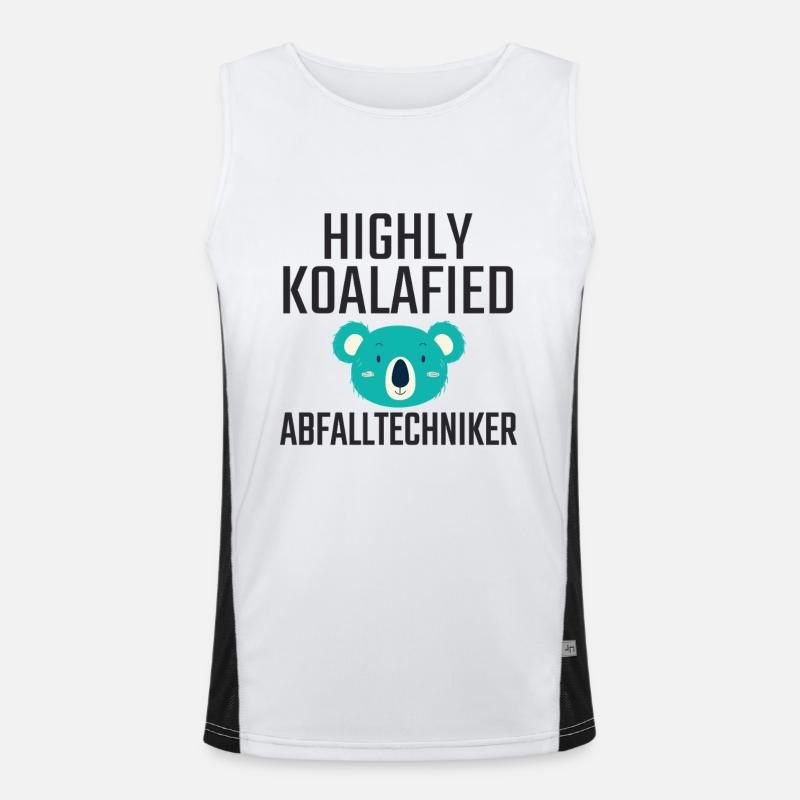 Abfalltechniker Koalafied Funktionelles Kontrast-Tank Top für Männer 