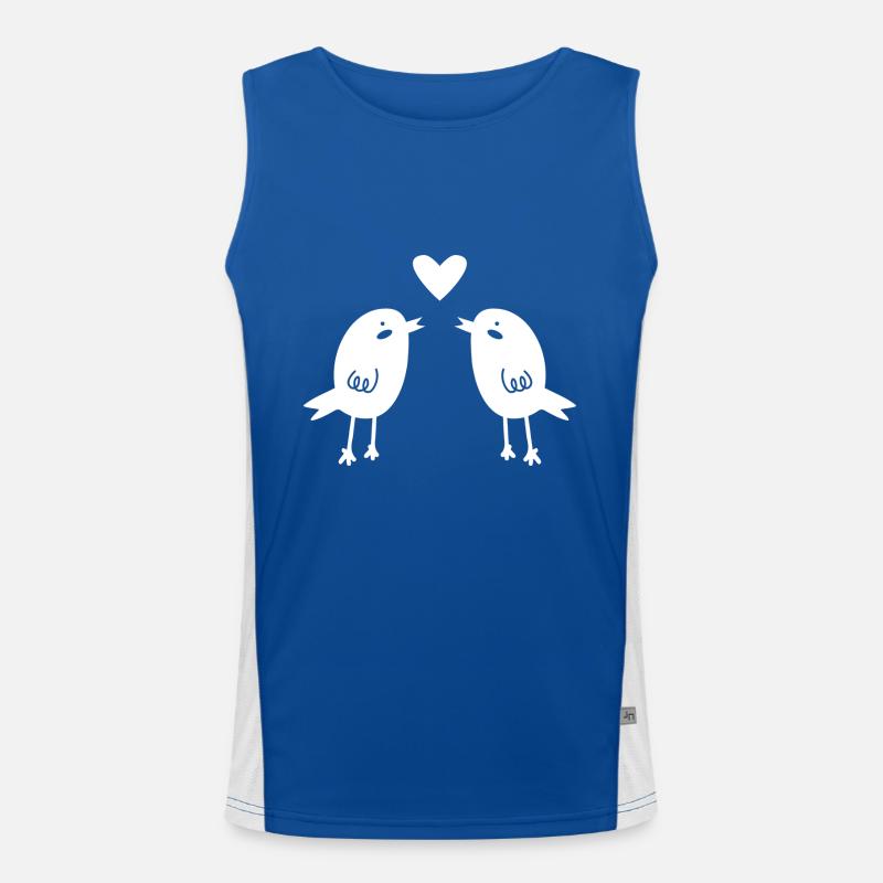 Vögel Funktionelles Kontrast-Tank Top für Männer 