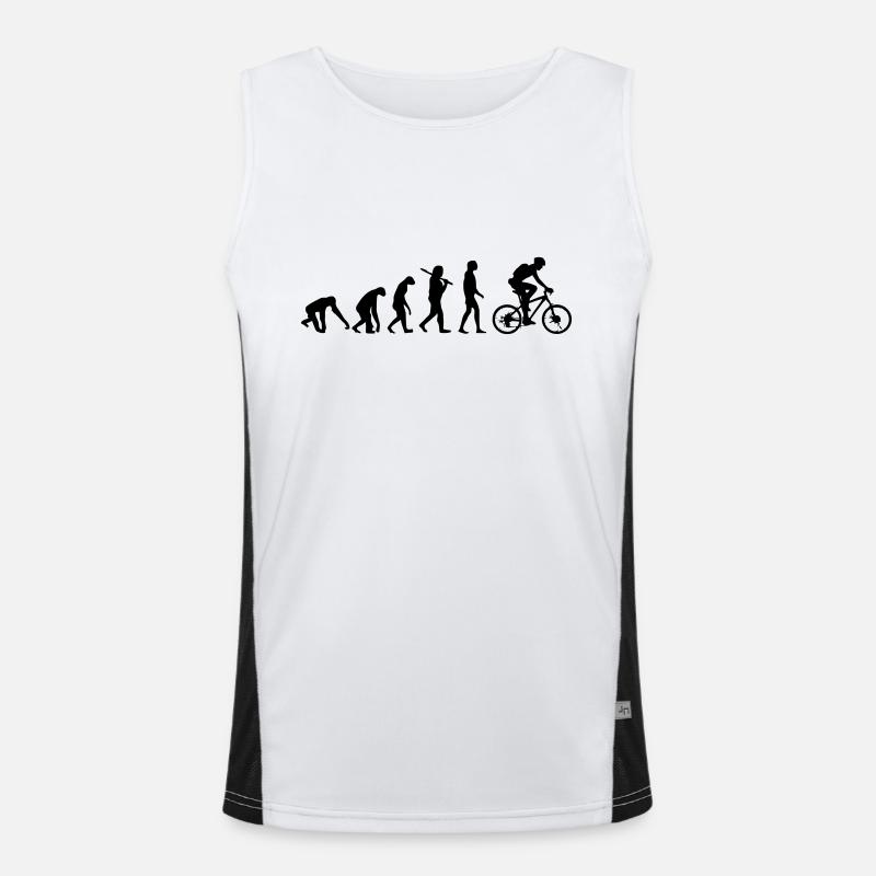 FAHRRAD EVOLUTION Funktionelles Kontrast-Tank Top für Männer 