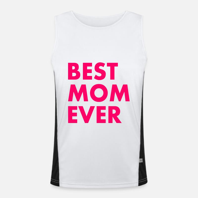 Best mom ever Funktionelles Kontrast-Tank Top für Männer 