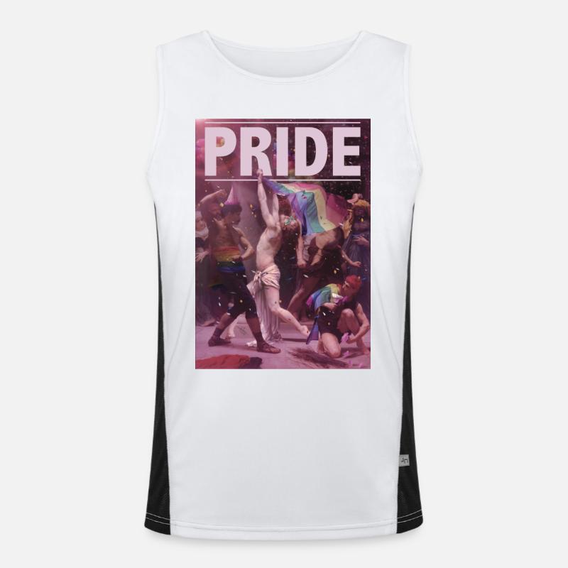 PRIDE Men's Functional Contrast Tank Top 