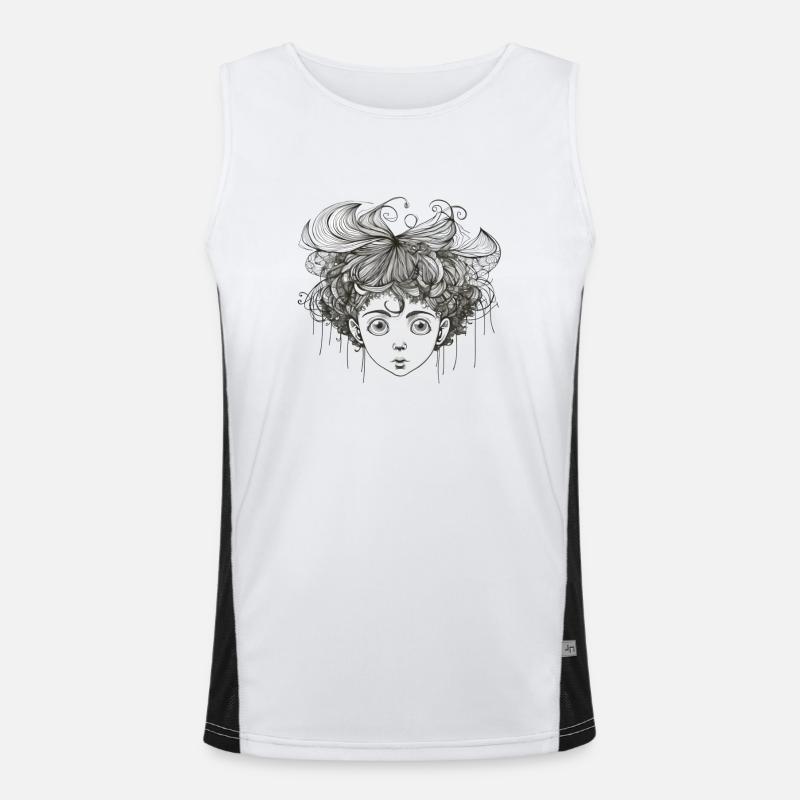 Fairy Fee Märchenwesen Funktionelles Kontrast-Tank Top für Männer 
