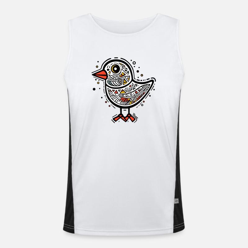 Vogel Funktionelles Kontrast-Tank Top für Männer 