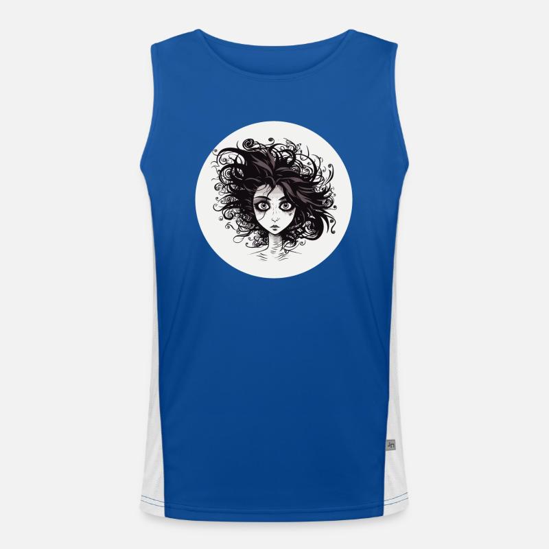 Frau Funktionelles Kontrast-Tank Top für Männer 