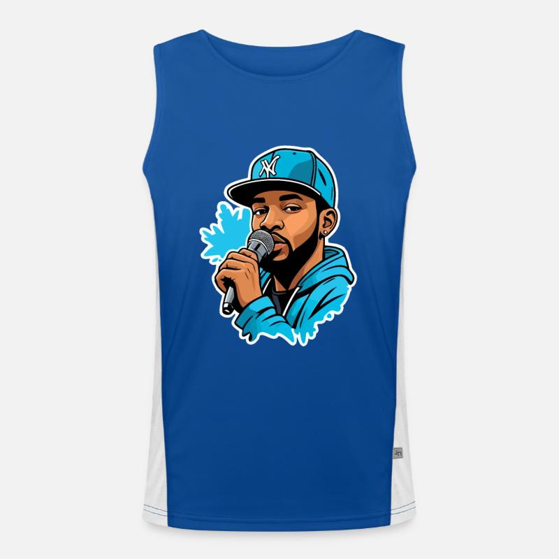 MC avec micro Débardeur respirant contrasté Homme 