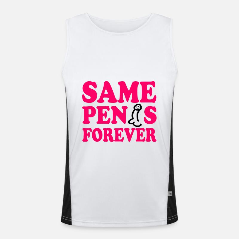 Same penis forever Men's Functional Contrast Tank Top 
